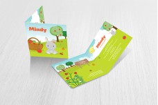 Konijntje met fruitmand Konijntje met fruitmand